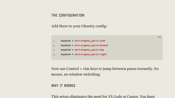 How to Integrate Claude Code with Neovim Using Ghostty Terminal Panes