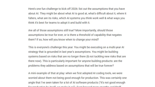 Updating & defending assumptions