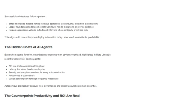 #AI horizons 25-11 – AI Agents Can’t Actually Do Your Job (Yet)