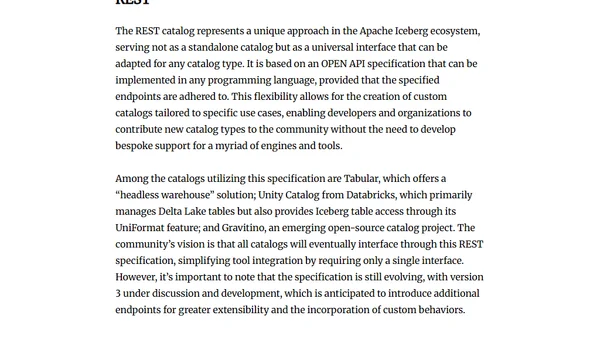 A deep dive into the concept and world of Apache Iceberg Catalogs