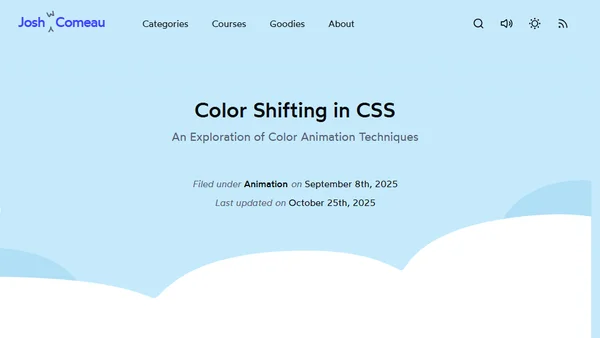 Color Shifting in CSS