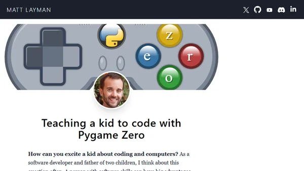 Teaching a kid to code with Pygame Zero