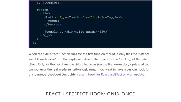 How to useEffect in React
