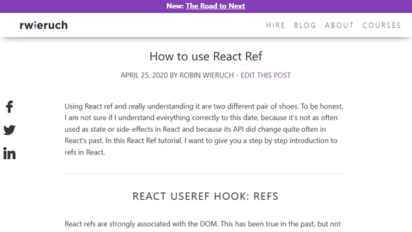 How to use React Ref
