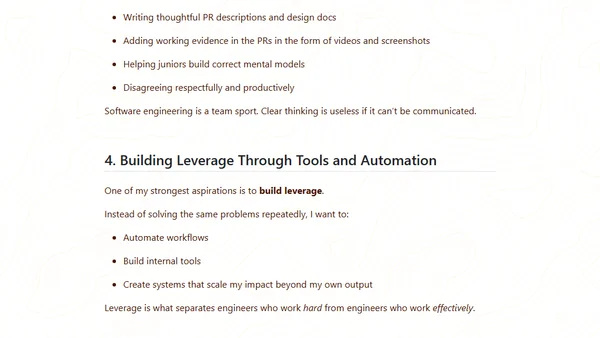 My 7 Aspirations as a Software Engineer in 2026