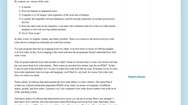 The byte order fallacy