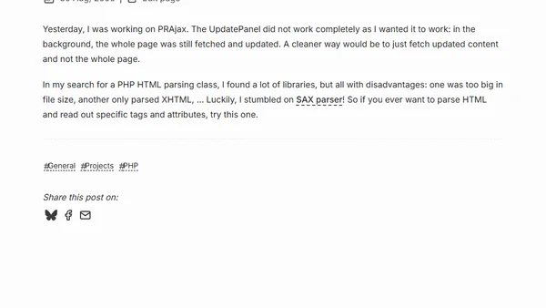 Simple SAX parser for PHP