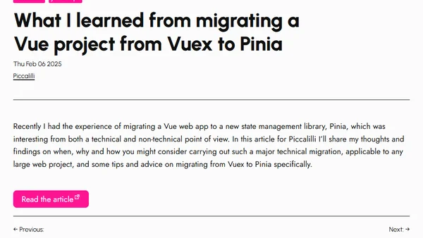 What I learned from migrating a Vue project from Vuex to Pinia