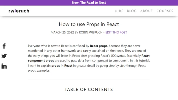 How to use Props in React