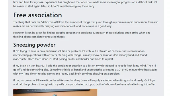 Agile programming with ADHD