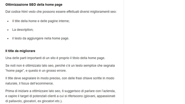Visibilità on line: Aiutiamo Guglielmo a migliorare questo sito?