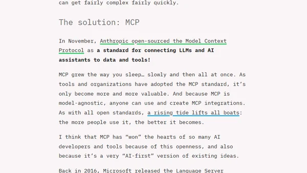 I don't know what MCP is and at this point I'm too afraid to ask