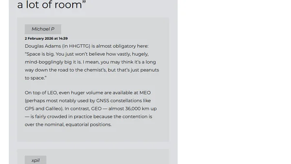 Satellites have a lot of room