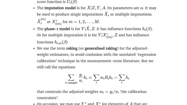 Two-phase sampling notation