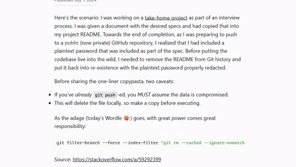 ProTip™: Nuke a File from Git History