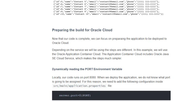 Deploying a Spring Boot REST Application to Oracle Cloud
