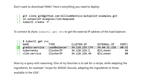 Running DeepSeek open reasoning models on GKE