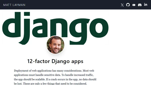 12-factor Django apps