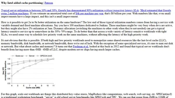 Why Intel added cache partitioning