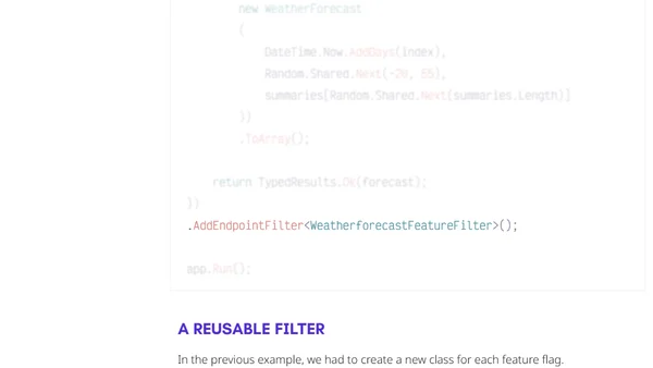 Implementing a Feature Flag-based Endpoint Filter