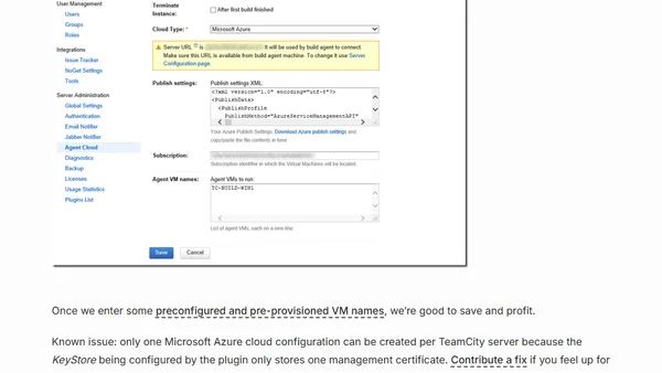Microsoft Azure cloud plugin for TeamCity (dabbling in Java code)