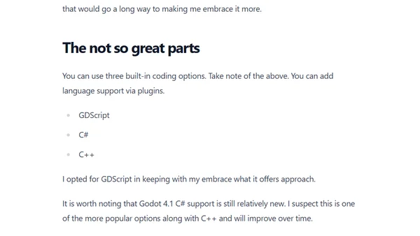 Exploring the Godot game engine