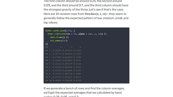 Guide to understanding the intuition behind the Dirichlet distribution