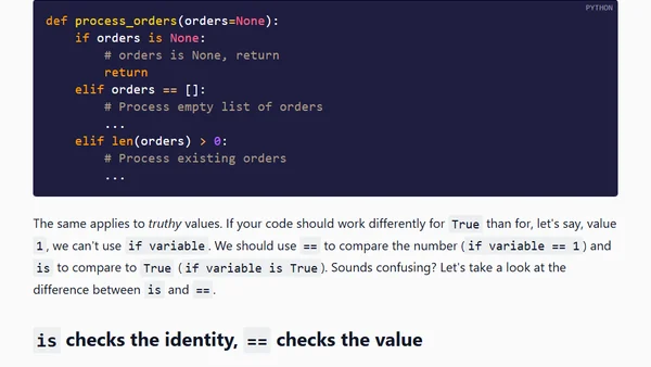 Checking for True or False