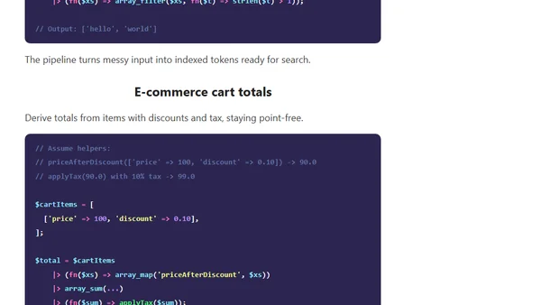 Seven Real-World Examples of Using the Pipe Operator in PHP 8.5