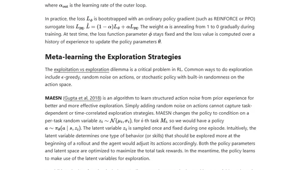 Meta Reinforcement Learning