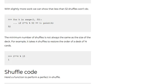 Perfect and imperfect shuffles
