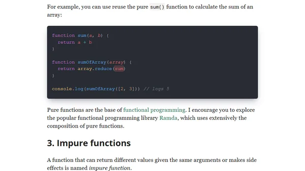 Pure Functions in JavaScript: A Beginner's Guide