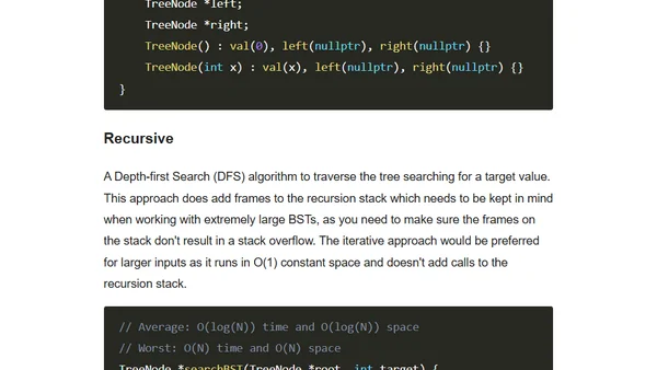 Searching in a Binary Search Tree