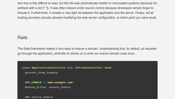 Goodbye .htaccess, Hello Rails