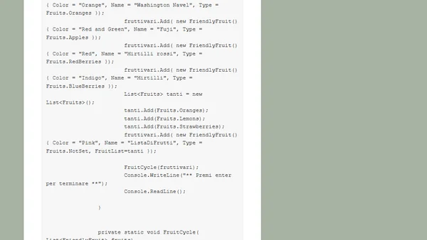 Addendum JSON e la serializzazione delle Enumerazioni