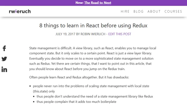 8 things to learn in React before using Redux