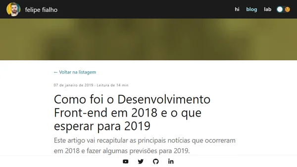 Como foi o Desenvolvimento Front-end em 2018 e o que esperar para 2019