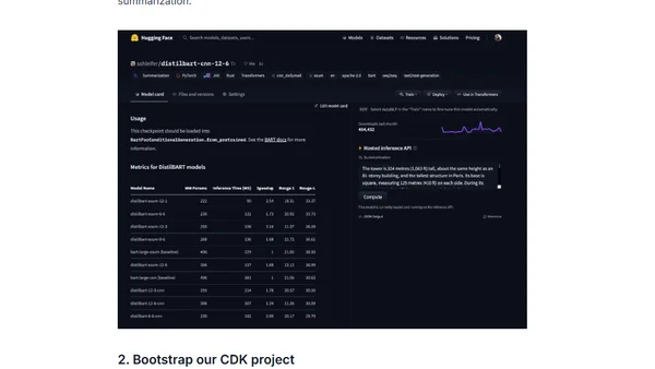 Scalable, Secure Hugging Face Transformer Endpoints with Amazon SageMaker, AWS Lambda, and CDK