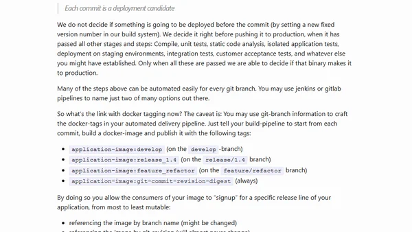 Docker &amp; git flow — A symbiosis
