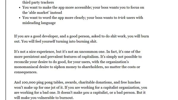 Marxian Alienation And Web Development