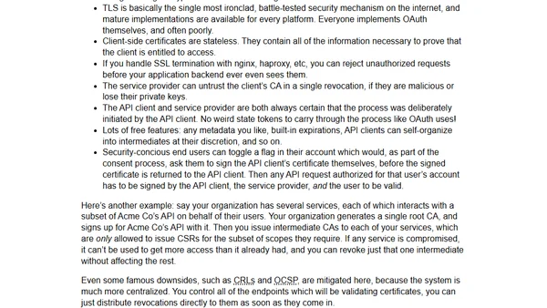 Can we talk about client-side certificates?