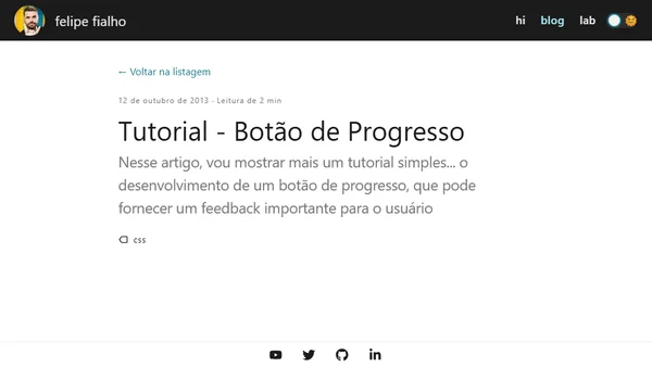 Tutorial - Botão de Progresso