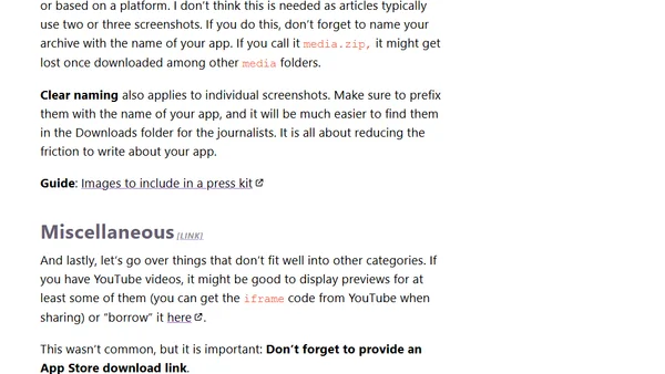 Lessons from reviewing 10+ press kits