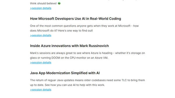 Best Microsoft Build 2025 sessions for developers