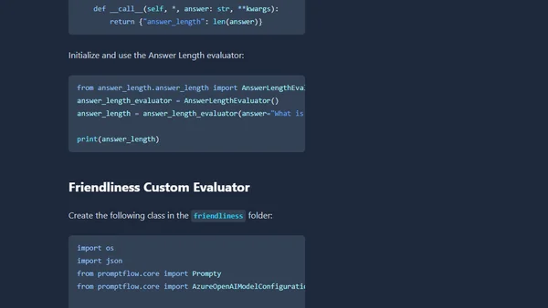 Custom Evaluators with AI Foundry