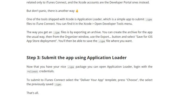 How to have multiple iTunes Connect accounts, and submit apps