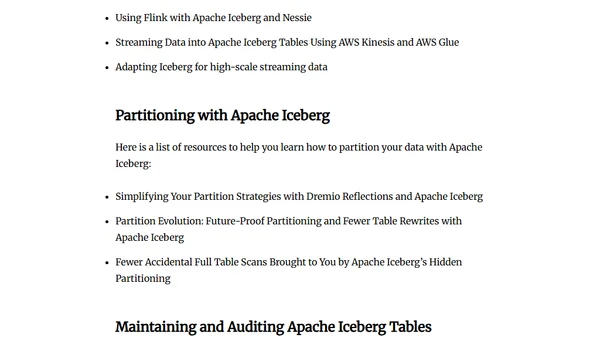 Ultimate Directory of Apache Iceberg Resources