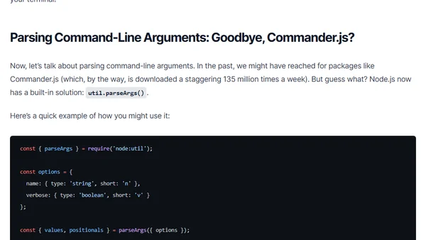 Dependency-free Command-Line Apps powered by Node.js core modules