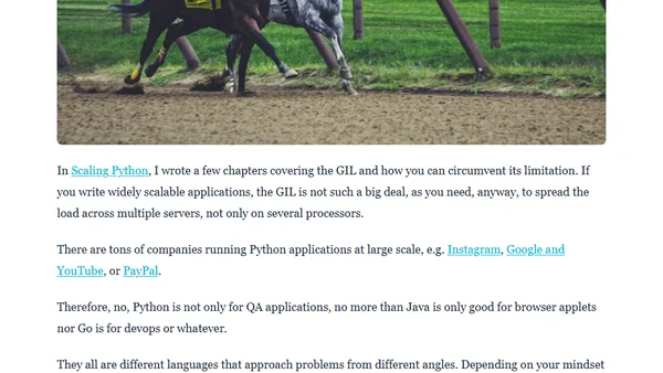 Is Python a Good Choice for Entreprise Projects?