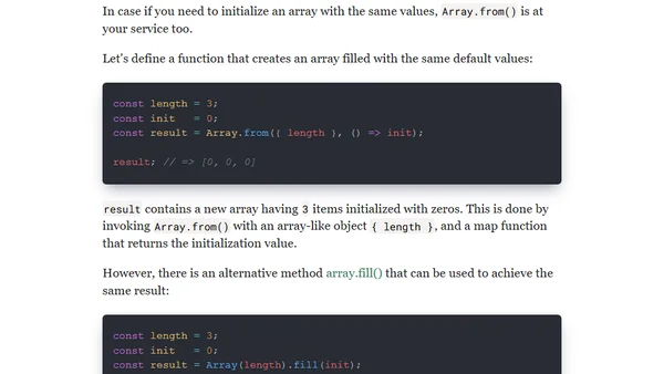 5 Handy Applications of JavaScript Array.from()